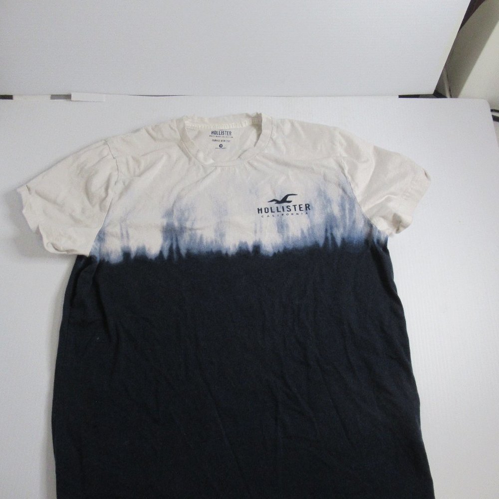 Hollister Mens Curved Hem Logo Graphic T-Shirt Sz M